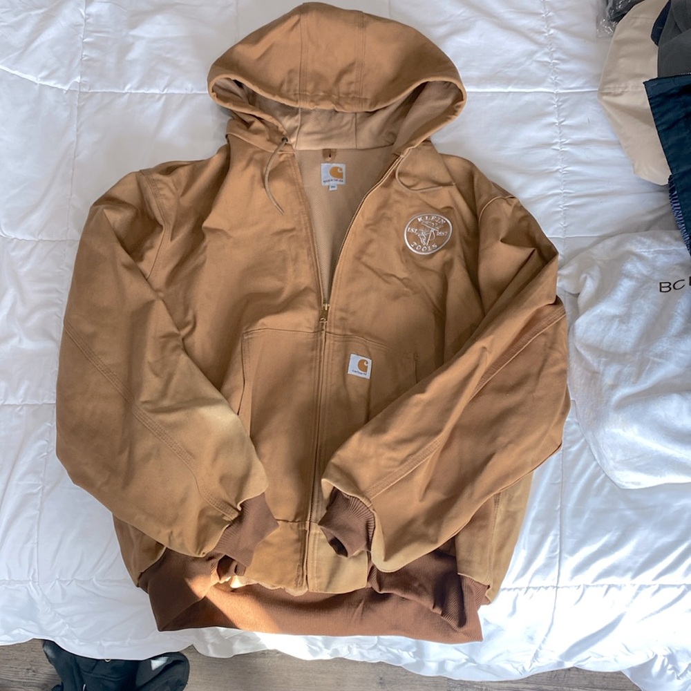 Carhartt firm duck flannel lined active jac loose fit 2XL